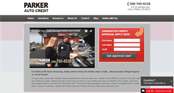 Desktop Screenshot of parkerautocredit.com